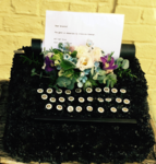 Funeral tribute typewritter